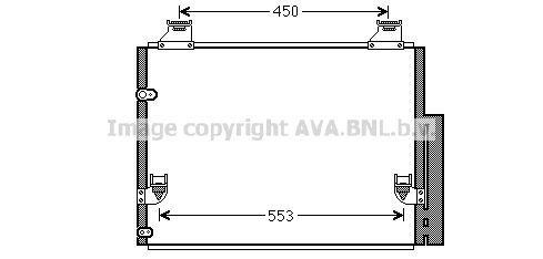 AVA QUALITY COOLING Конденсатор, кондиционер TO5563D